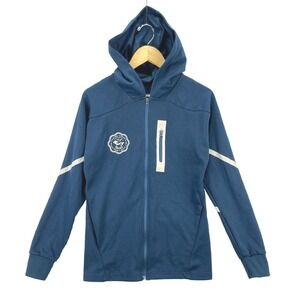 Ventures Endurance Hoodie Maine Coast Half Marathon Women's Small Blue Full Zip